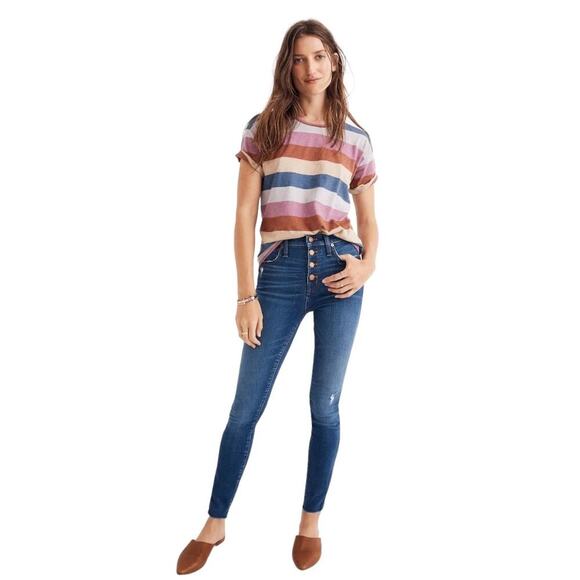 Madewell Button Fly High-Rise Skinny Jeans Sz 29 - Picture 1 of 12